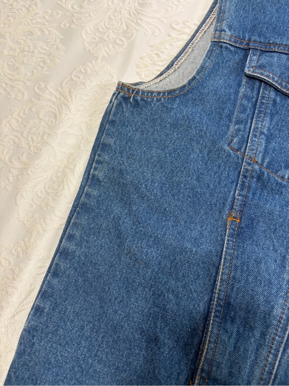 Vintage 90s Planet Hollywood Denim Trucker Vest Cancun Embroidered XL - Picture 8 of 10